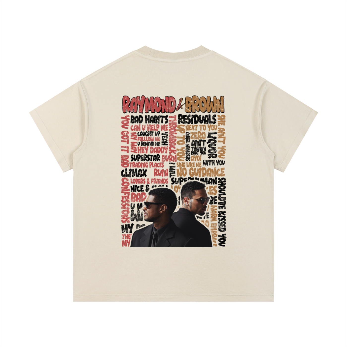Raymond and Brown R&B Tour Song Title Tee