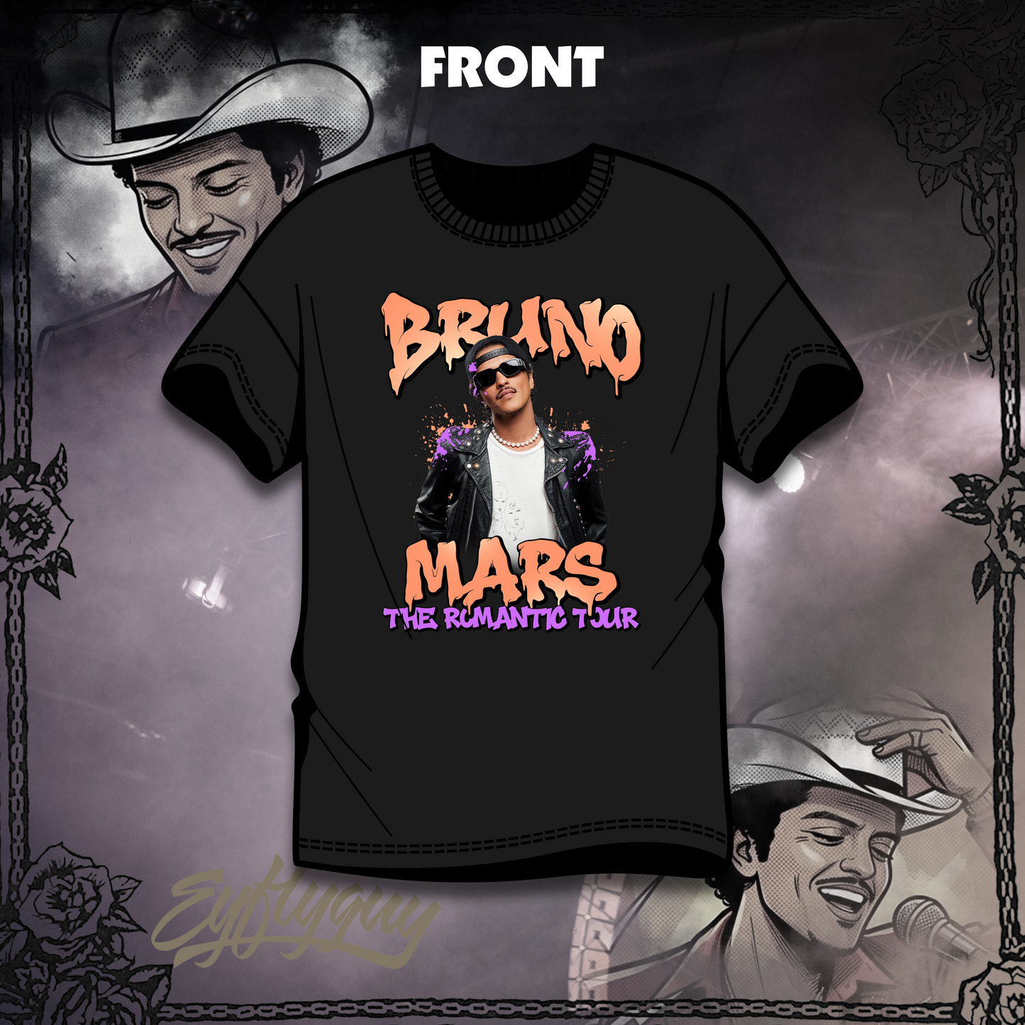 Bruno Mars Romantic Tour Rebel Tee
