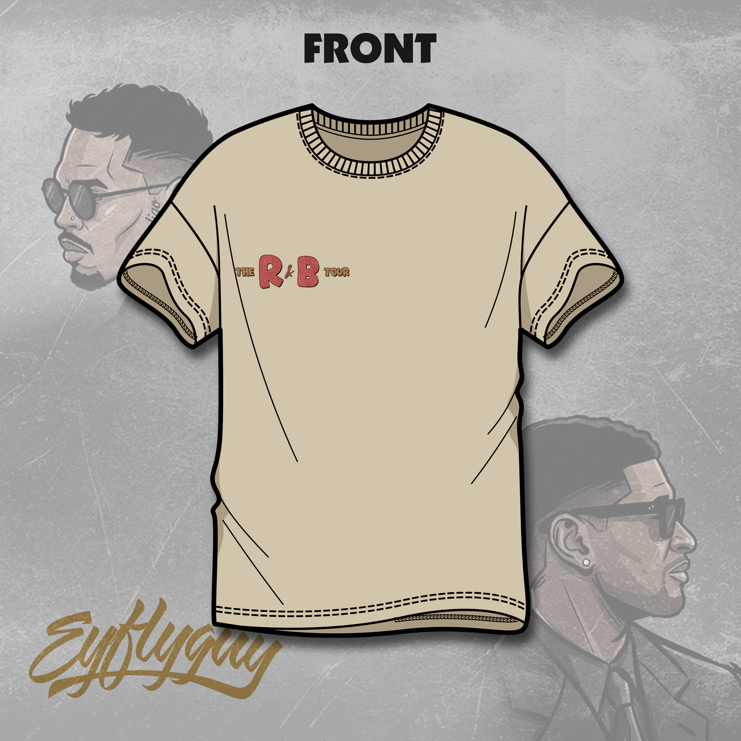 Raymond and Brown R&B Tour Song Title Tee